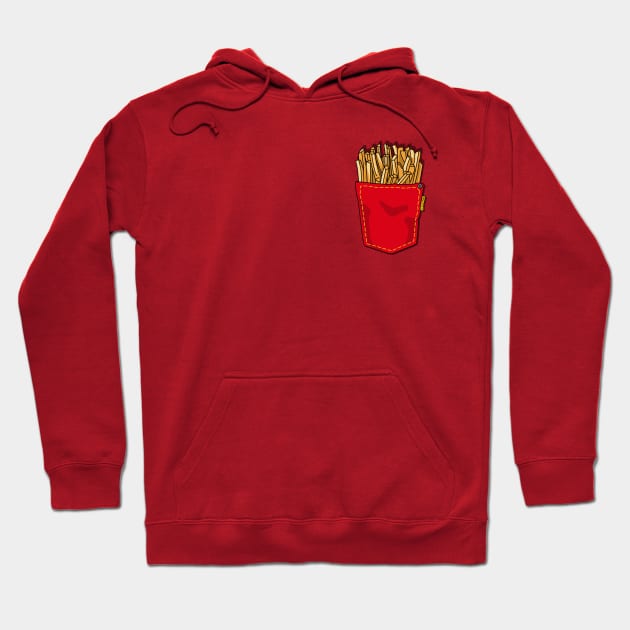 Fries in my Pocket Hoodie by Fun Funky Designs